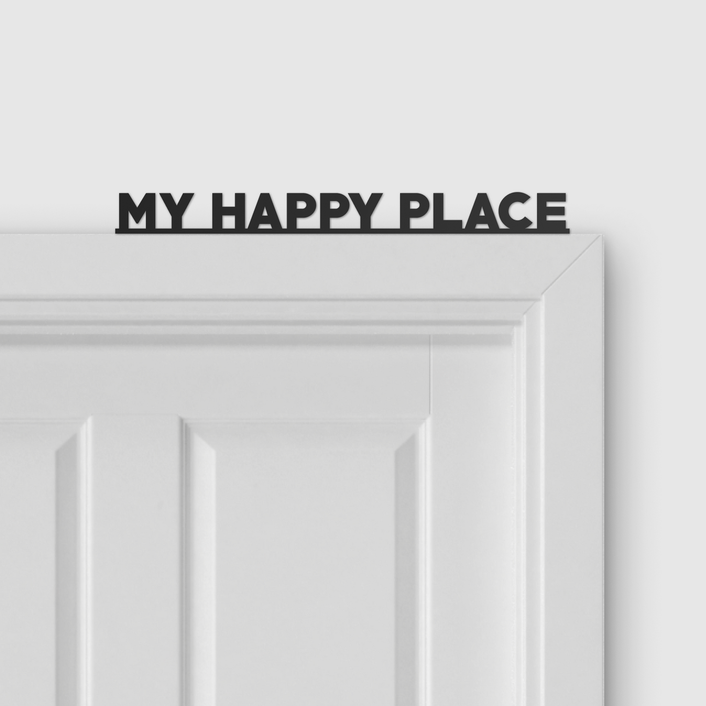 MY HAPPY PLACE door topper and door tag