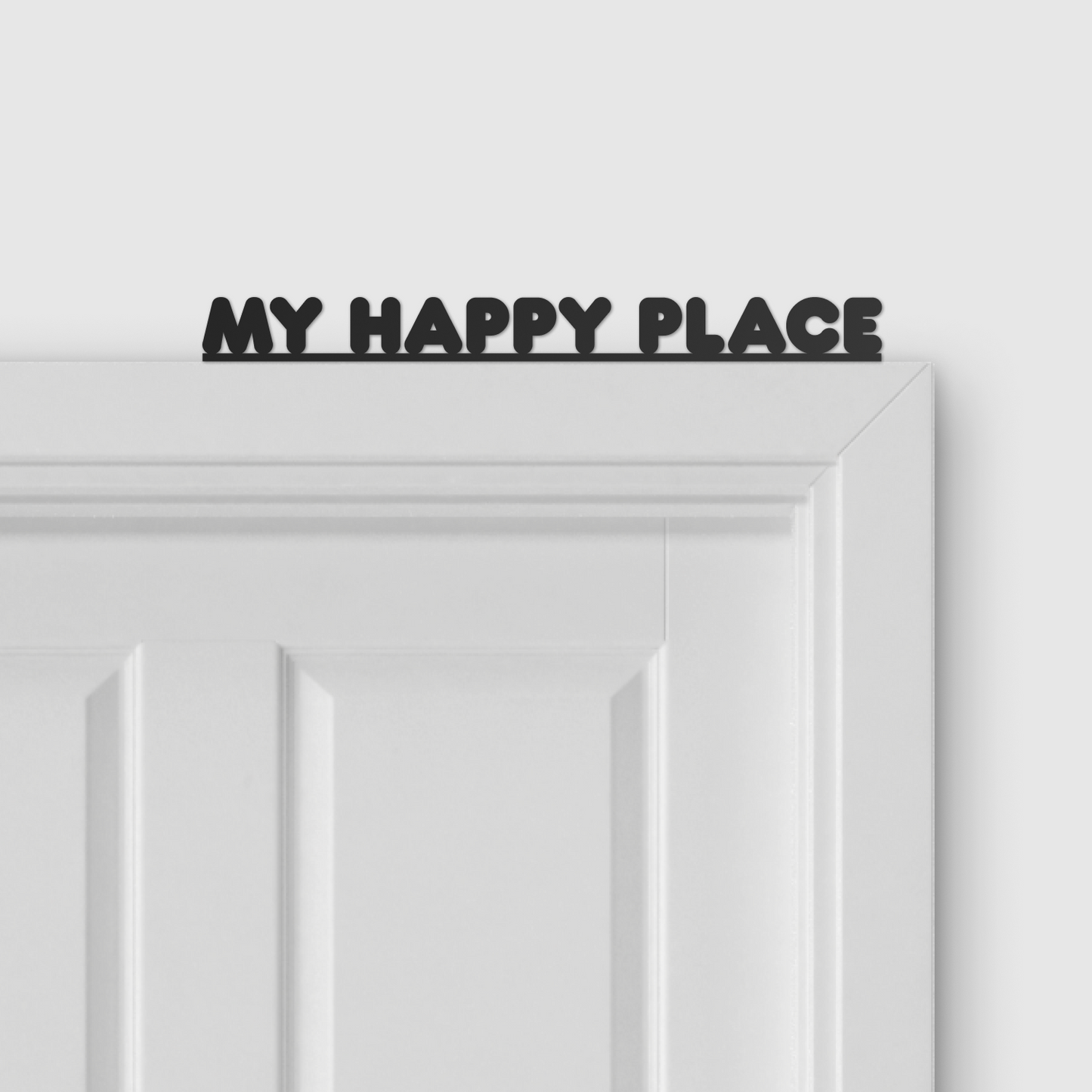 MY HAPPY PLACE door topper and door tag