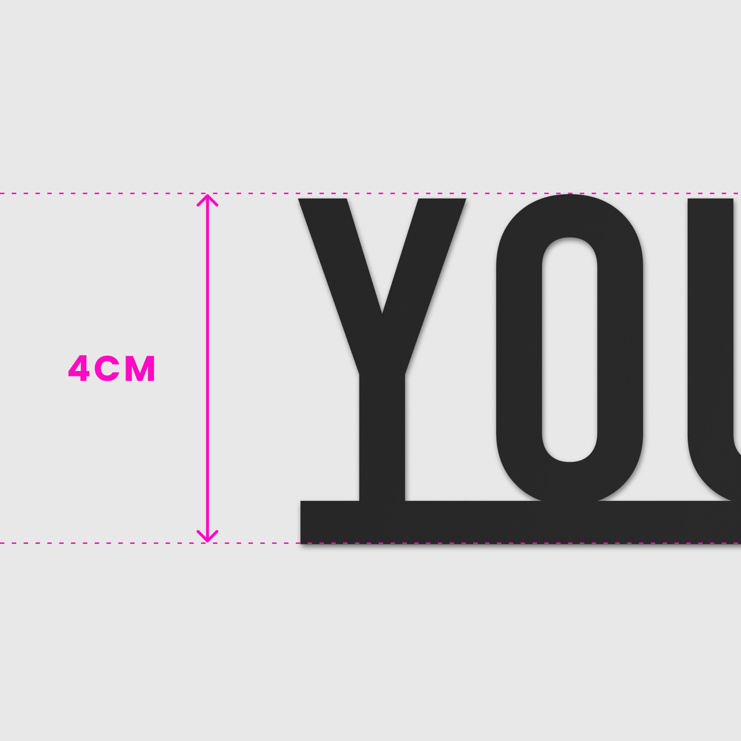 Your Text Here Door Topper - Condensed