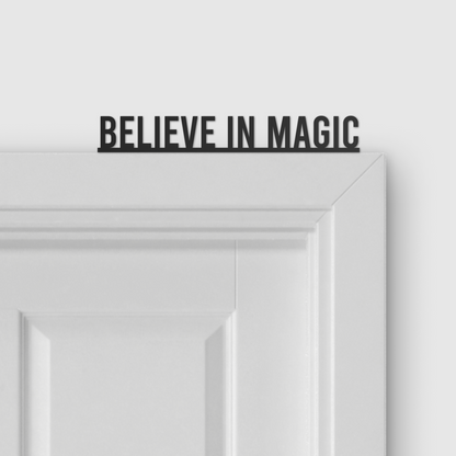 BELIEVE IN MAGIC door topper and door tag