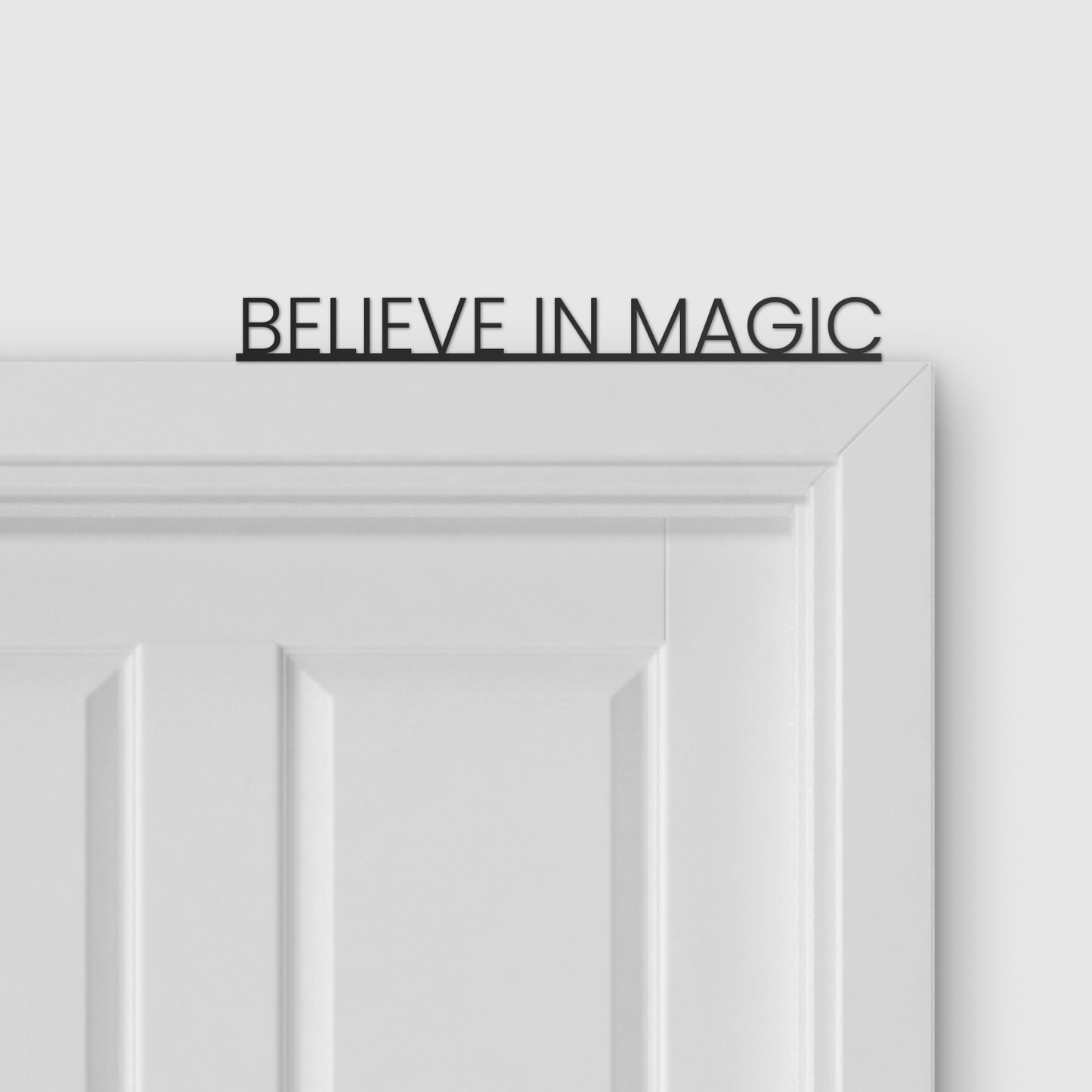 BELIEVE IN MAGIC door topper and door tag