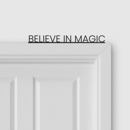 BELIEVE IN MAGIC door topper and door tag