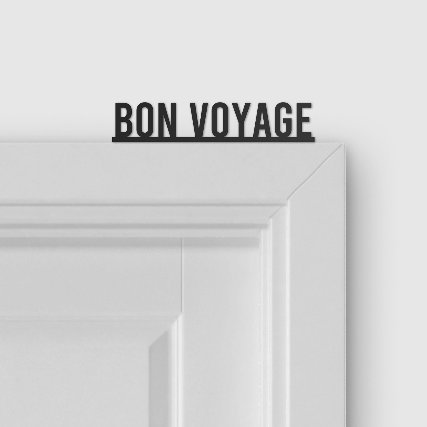 BON VOYAGE door topper and door tag