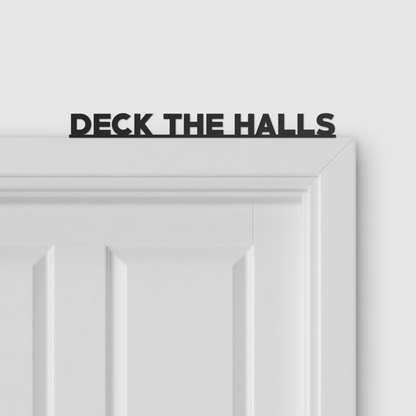 DECK THE HALLS door topper and door tag