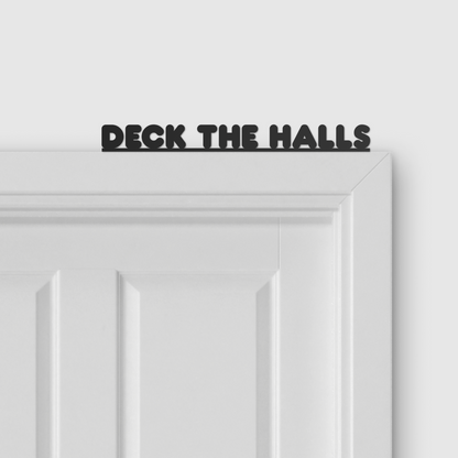 DECK THE HALLS door topper and door tag
