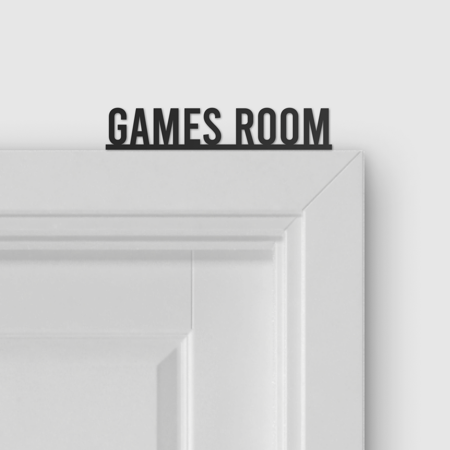 GAMES ROOM door topper and door tag