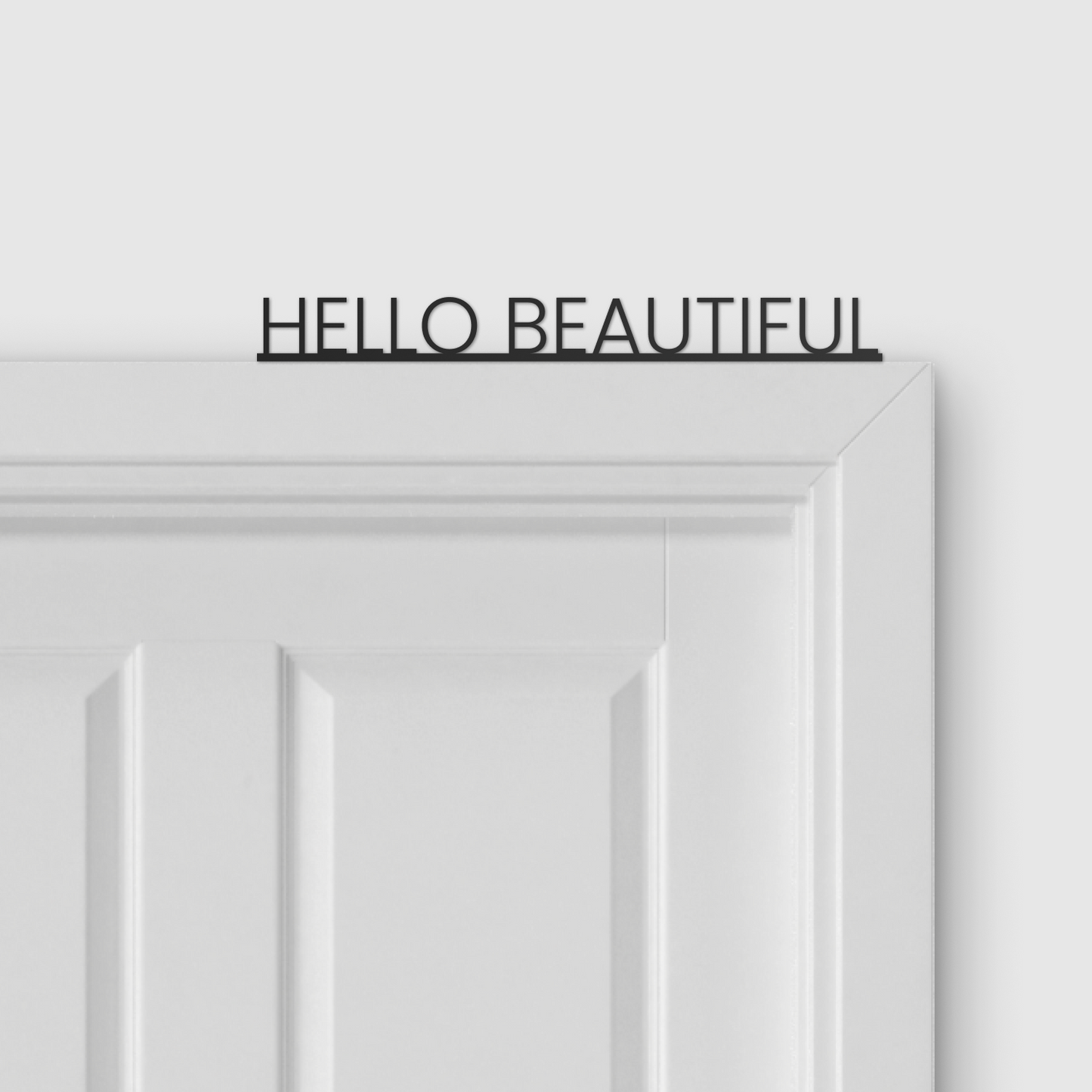 HELLO BEAUTIFUL door topper and door tag