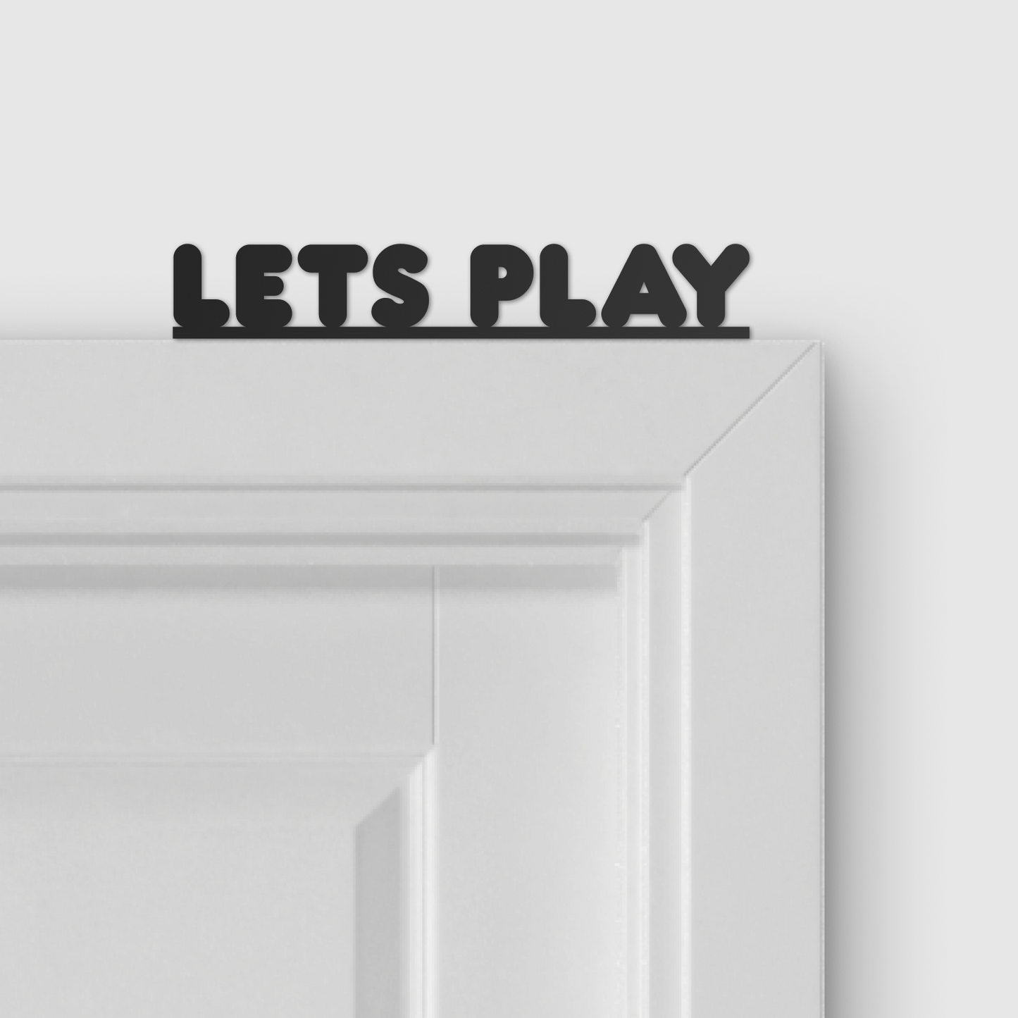 LET'S PLAY door topper and door tag
