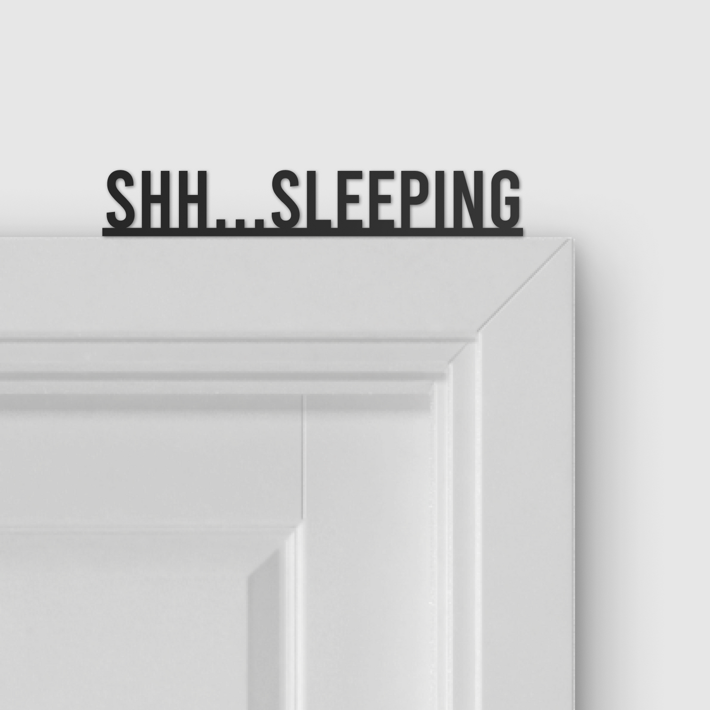 SHH...SLEEPING door topper and door tag