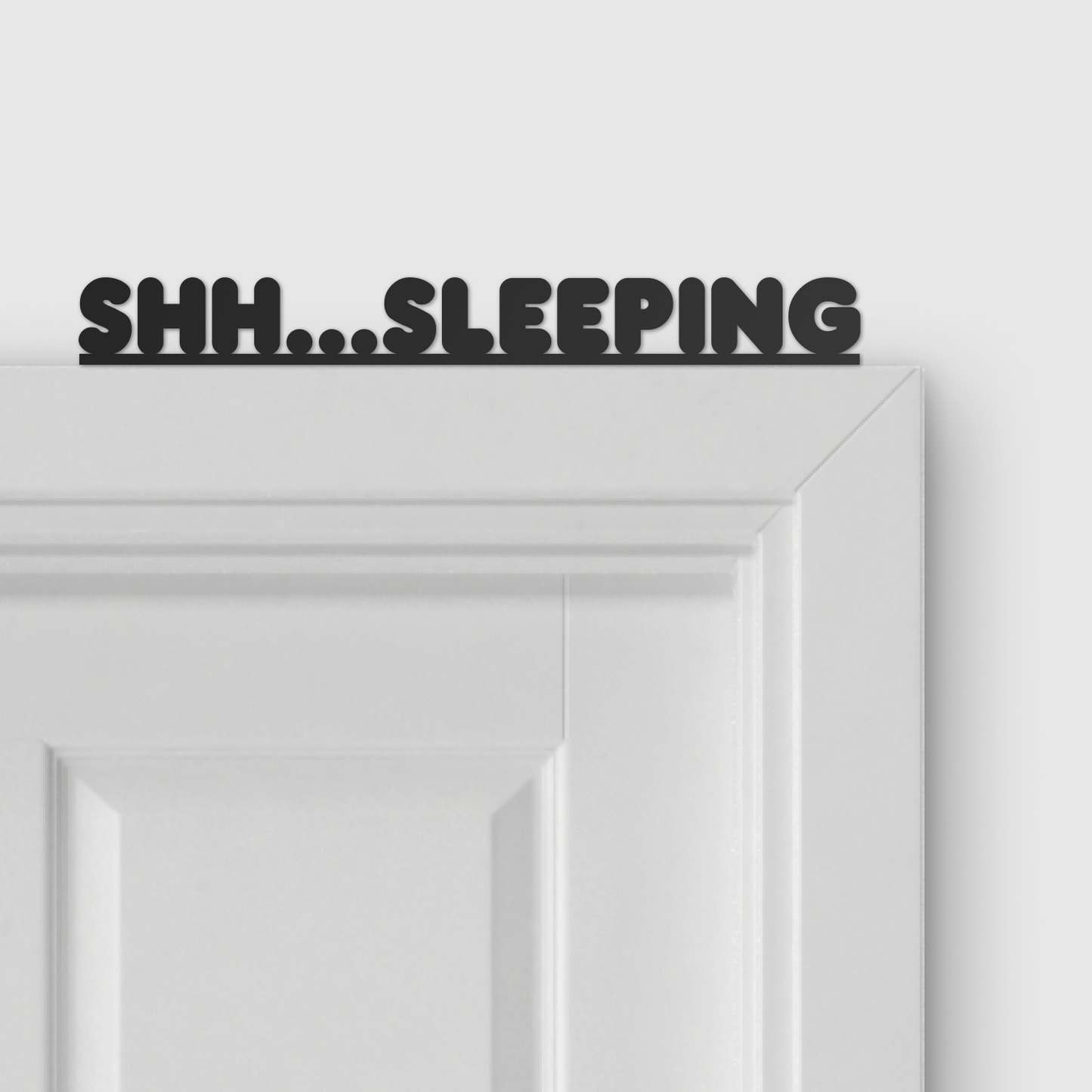 SHH...SLEEPING door topper and door tag