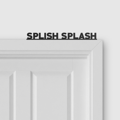 SPLISH SPLASH door topper and door tag