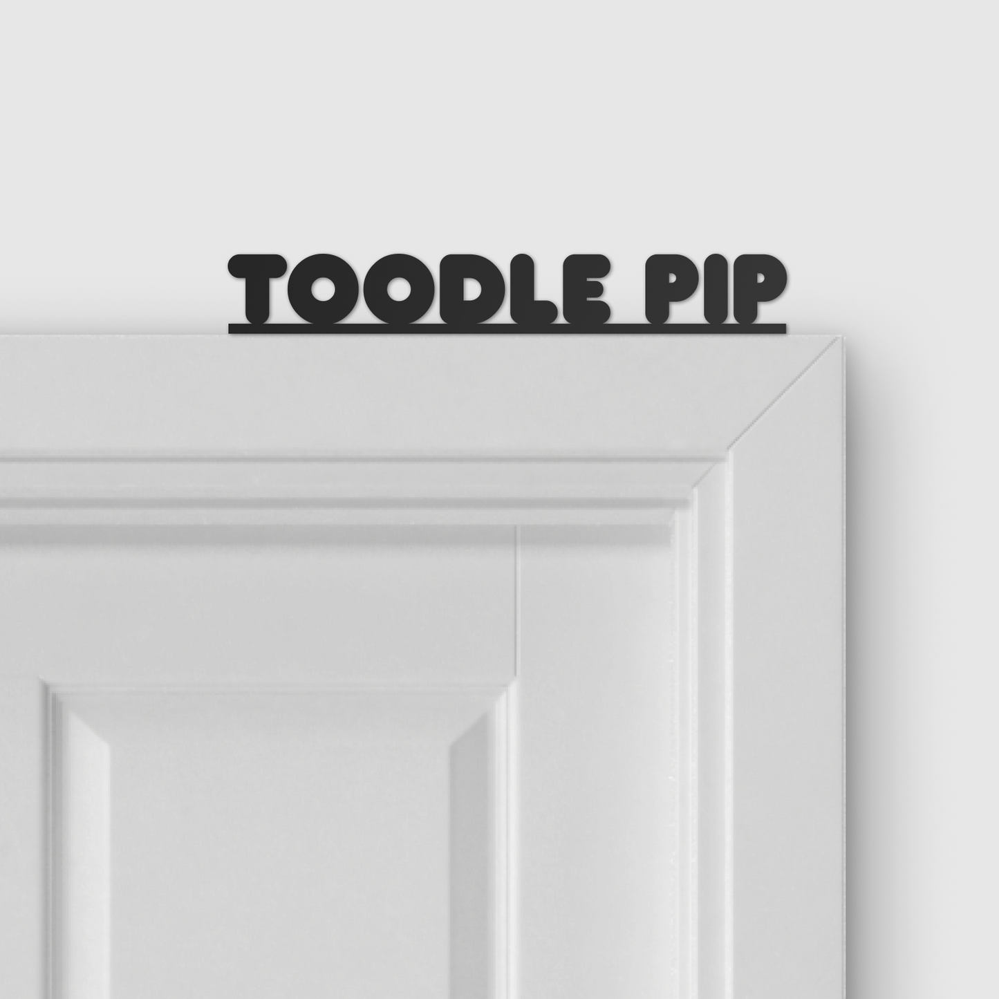 TOODLE PIP door topper and door tag