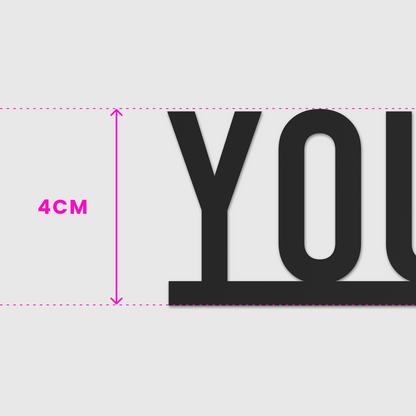 Your Text Here Door Topper - Condensed
